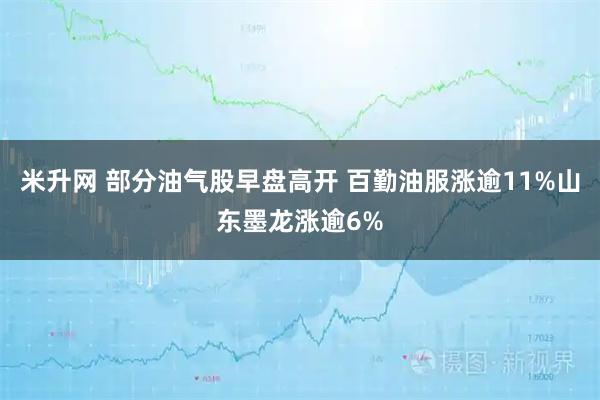 米升网 部分油气股早盘高开 百勤油服涨逾11%山东墨龙涨逾6%